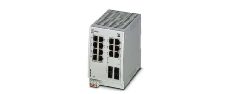 Phoenix Contact DIN Rail Mount Ethernet Switch, 14 RJ45 Ports, 10/100Mbit/s Transmission, 24V dc