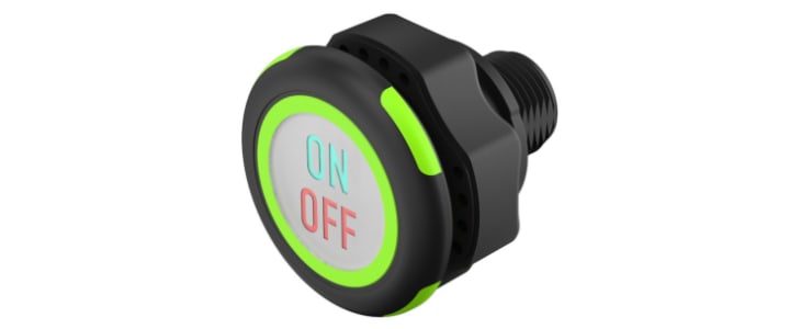 EAO Capacitive Switch NO,Illuminated, Red/Green, IO-Link, IP69K