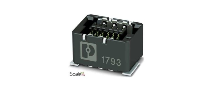 Phoenix Contact FP 0.8 Series Straight Surface Mount PCB Socket, 12-Contact, 1-Row, 0.8mm Pitch, Solder Termination