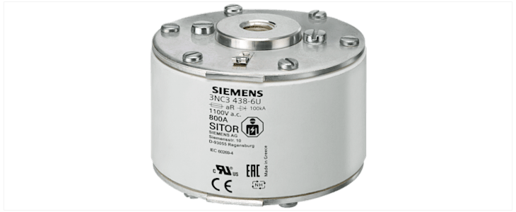 Siemens 630A size NH3 Square Body Fuse, aR, 440V