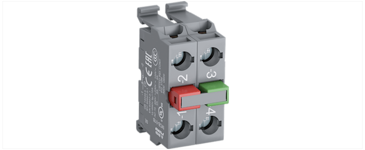 ABB MCB Series Contact Block, 690V, 1NO+1NC