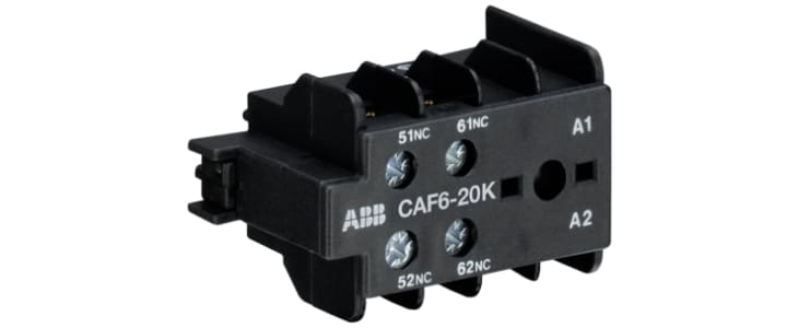 ABB Auxiliary Contact, 2 Contact, 2NO, Front Mount