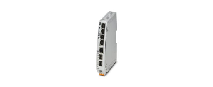 Phoenix Contact FL SWITCH 1000 Series DIN Rail Mount Ethernet Switch, 5 RJ45 Ports, 10/100Mbit/s Transmission, 24V dc