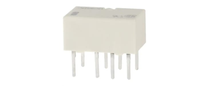 Omron PCB Mount Signal Relay, 12V dc Coil, 1A Switching Current, DPDT