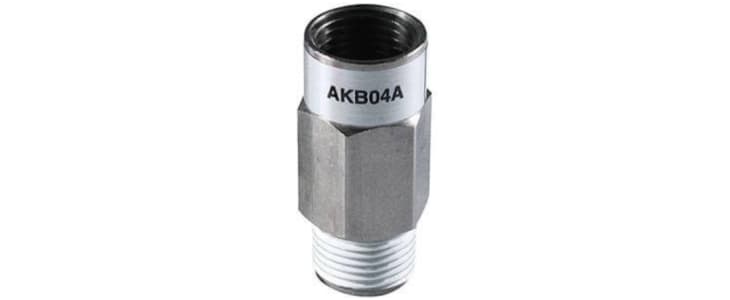 SMC Aluminium Bushing Check Valve R 1/8in, 10 bar