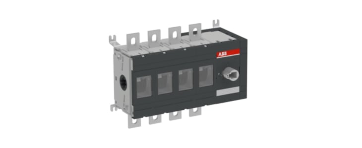 ABB 4P Pole Screw Mount Switch Disconnector - 315A Maximum Current, 315kW Power Rating, IP00