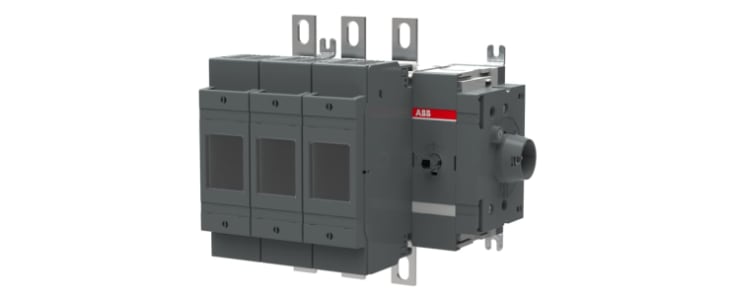 ABB Fuse Switch Disconnector, 3 Pole, 200A Fuse Current