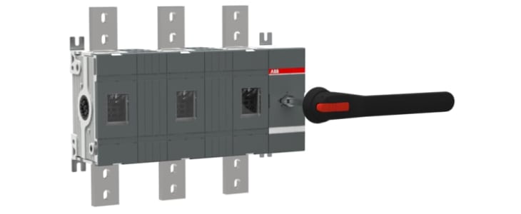 ABB 3P Pole Surface Mount Switch Disconnector - 1600A Maximum Current, 710kW Power Rating, IP00