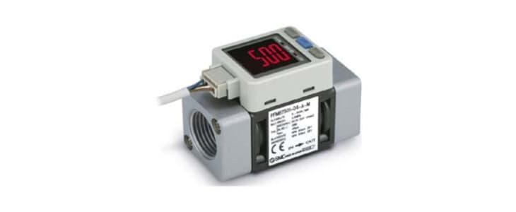 SMC Flow Controller, 1000 L/min, PNP Open Collector Output, 12 → 24 V