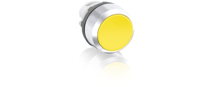 ABB MP1 Series Yellow Momentary Push Button Head, 22.5mm Cutout