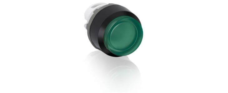 ABB MP3 Series Green Momentary Push Button Head, 22.5mm Cutout