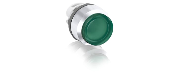 ABB MP3 Series Green Momentary Push Button Head, 22.5mm Cutout