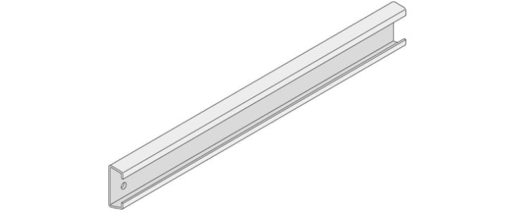 ABB Metal Mounting Rail for Use with TriLine