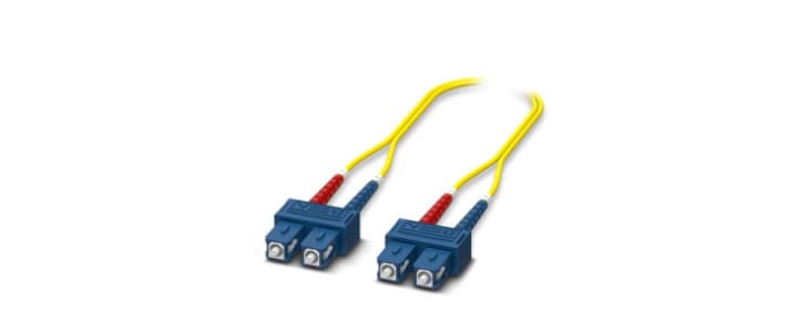 Phoenix Contact SC to SC OS2 Single Mode Fibre Optic Cable, 2m