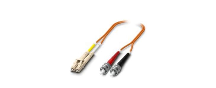 Phoenix Contact ST to LC OM2 Multi Mode Fibre Optic Cable, 2m