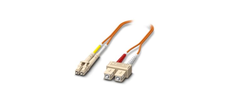 Phoenix Contact SC to LC OM2 Multi Mode Fibre Optic Cable, 1m