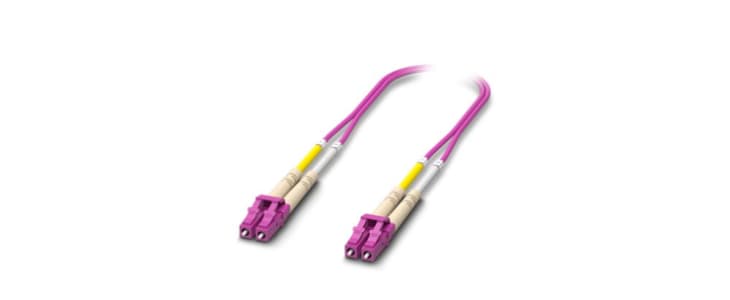 Phoenix Contact LC to LC OM4 Multi Mode Fibre Optic Cable, 1m