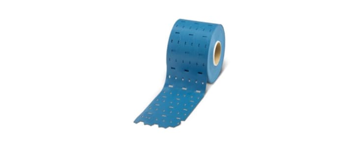 Phoenix Contact WMTB HF-D Cable Binder Cable Marker, Blue, Pre-printed "Blank", 6mm Cable