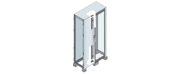 ABB AM2 Series Double-Door-Door Floor Standing Enclosure, Opaque Door, IP65