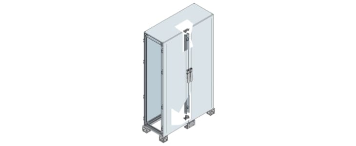 ABB AM2 Series Double-Door-Door Floor Standing Enclosure, Opaque Door, IP65