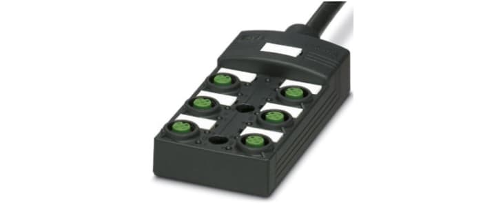 Phoenix Contact SACB Series Sensor Box, M12, 5 way, 6 port