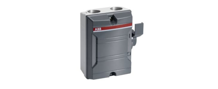 ABB 2P Pole Screw Mount Switch Disconnector - 25A Maximum Current, 3.7kW Power Rating, IP65