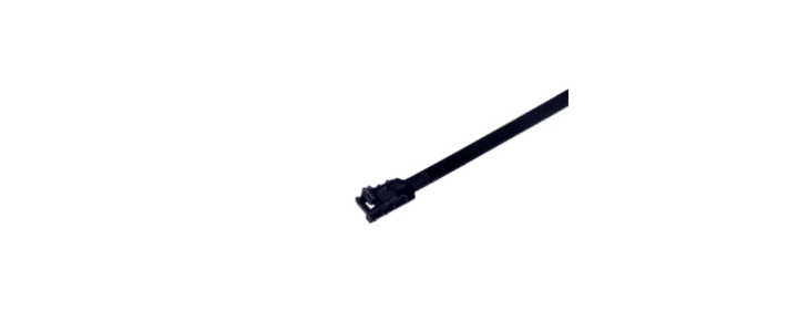 ABB Cable Ties, Cable Tray, 457mm x 13.2 mm, Black Polypropylene