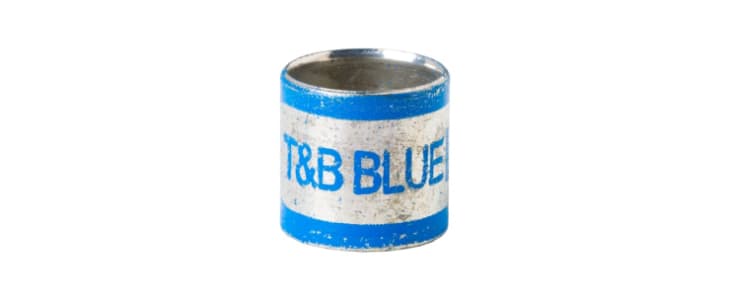 ABB Bronze Blue Cable Sleeve, 4.5mm Diameter, 7.9mm Length, GSB149 Series