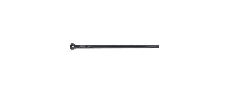 ABB Cable Ties, Cable Tray, 457mm x 6.9 mm, Black Nylon