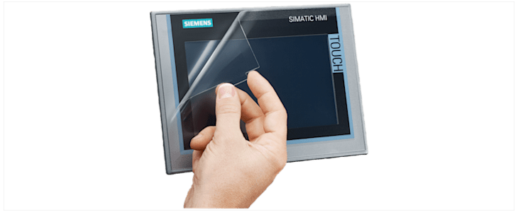 Siemens Protective Film For Use With HMI KTP 1000 Basic, MP 277 10" Touch, Thin Client 10", PLC Siemens S7