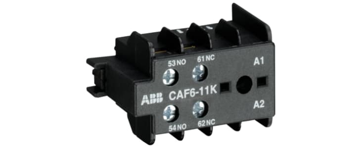 ABB Auxiliary Contact, 2 Contact, 1NC + 1NO, Surface Mount