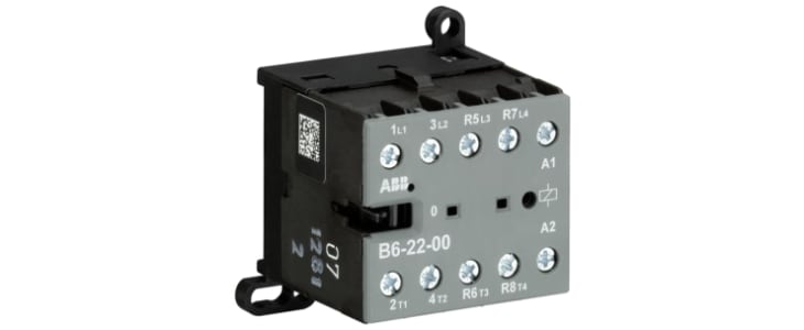 ABB GJL121 Series Contactor, 110 → 127 V ac Coil, 4-Pole, 16 A, 4 kW, 2NO/2NC