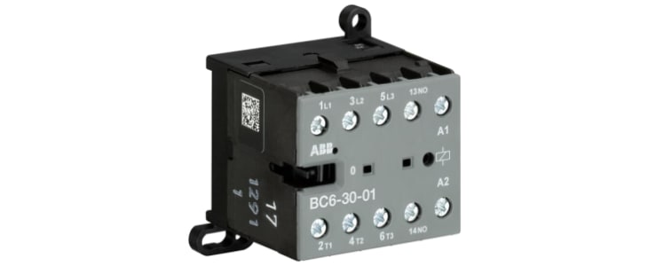 ABB GJL121 Series Contactor, 110 → 125 V dc Coil, 3-Pole, 20 A, 4 kW, 3N0/1NC