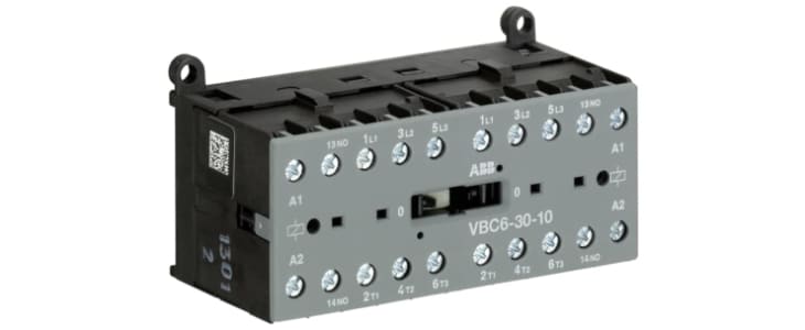 ABB GJL121 Series Contactor, 12 V dc Coil, 3-Pole, 20 A, 4 kW, 4NO