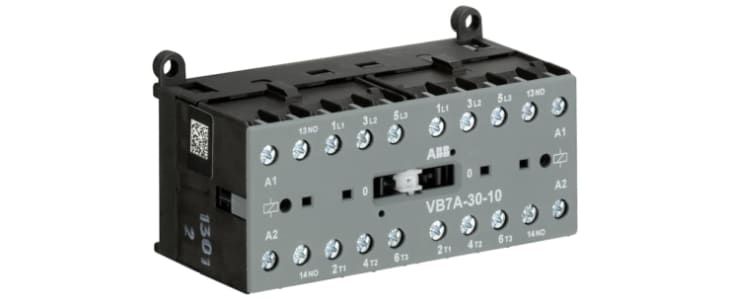 ABB GJL131 Series Contactor, 24 V ac Coil, 3-Pole, 20 A, 5.5 kW, 4NO