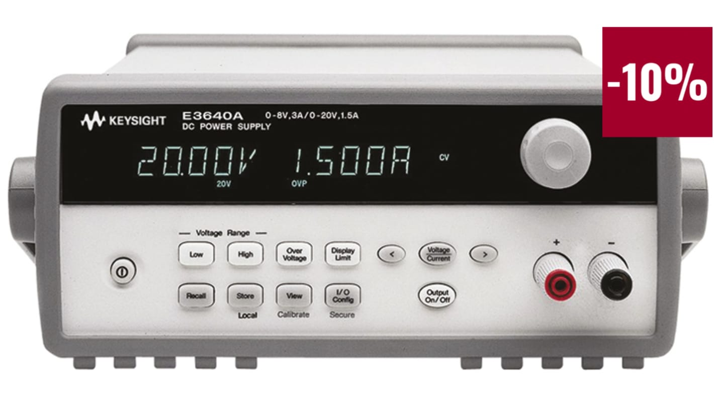 Keysight Technologies E3640A Digital  Labornetzgerät 30W, 0 → 20V / 1.5A