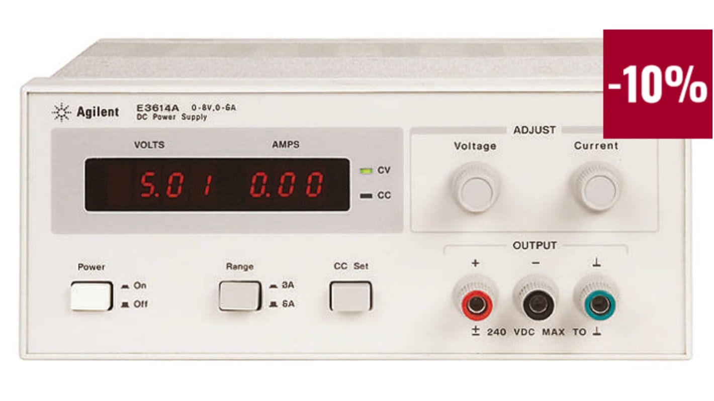 Alimentation de laboratoire, 0 → 25V, 0 → 1A, 2 sorties 25W, Etalonné RS