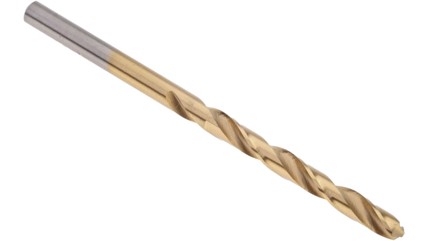 RS PRO HSS Twist Drill Bit, 4.5mm Diameter, 80 mm Overall