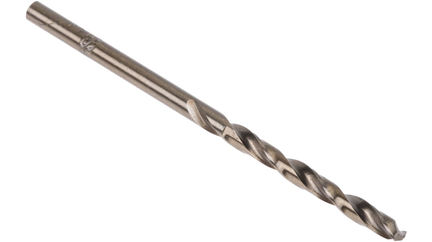 RS PRO HSCo Spiralbohrer 3mm x 61 mm, 10 Stück