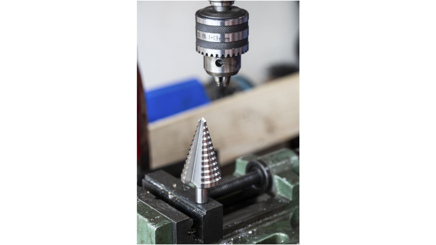 RS PRO HSS Step Drill Bit 8mm x 41mm