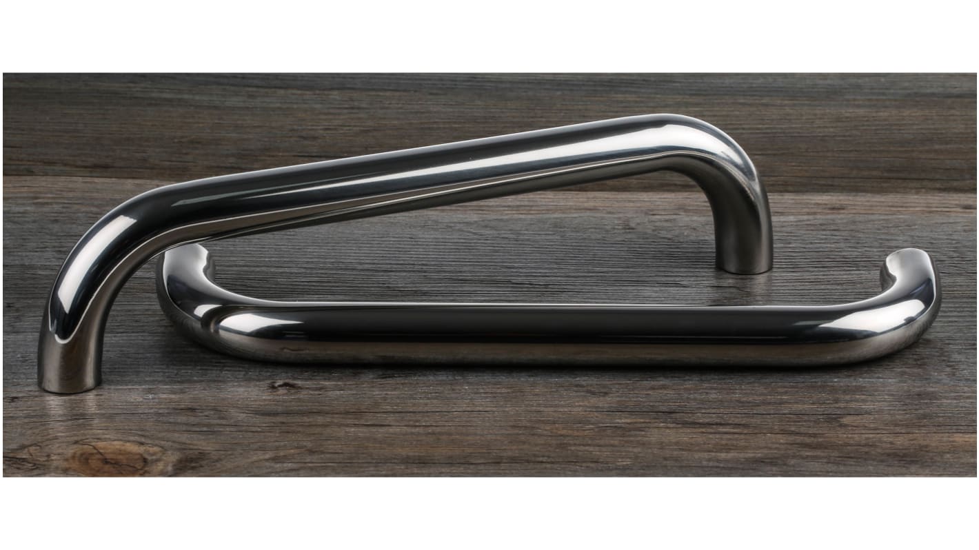 RS PRO Silver Stainless Steel Handle 75 mm Height, 25mm Width, 325mm Length