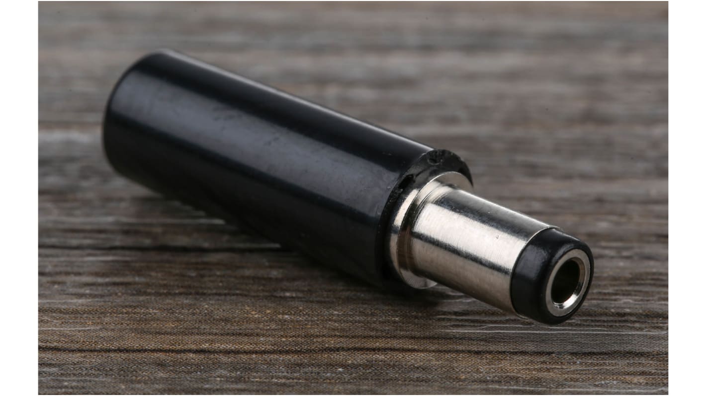 Conector DC macho, RS PRO, int. 2.5mm, Ø ext. 5.5mm, Montaje de Cable, 12,0 V, |