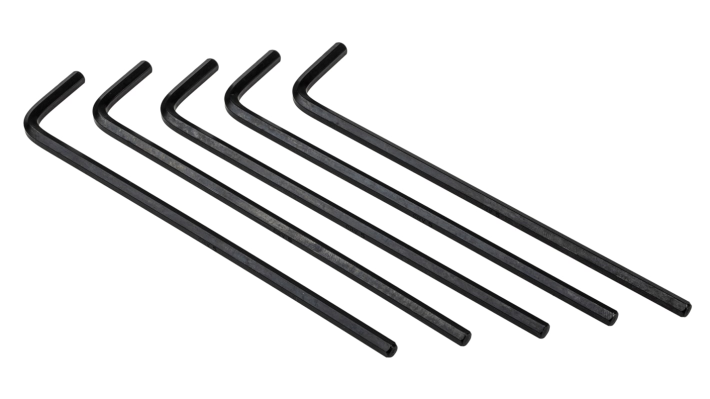 RS PRO 5 piece L Shape Metric Hex Key Set, 5mm