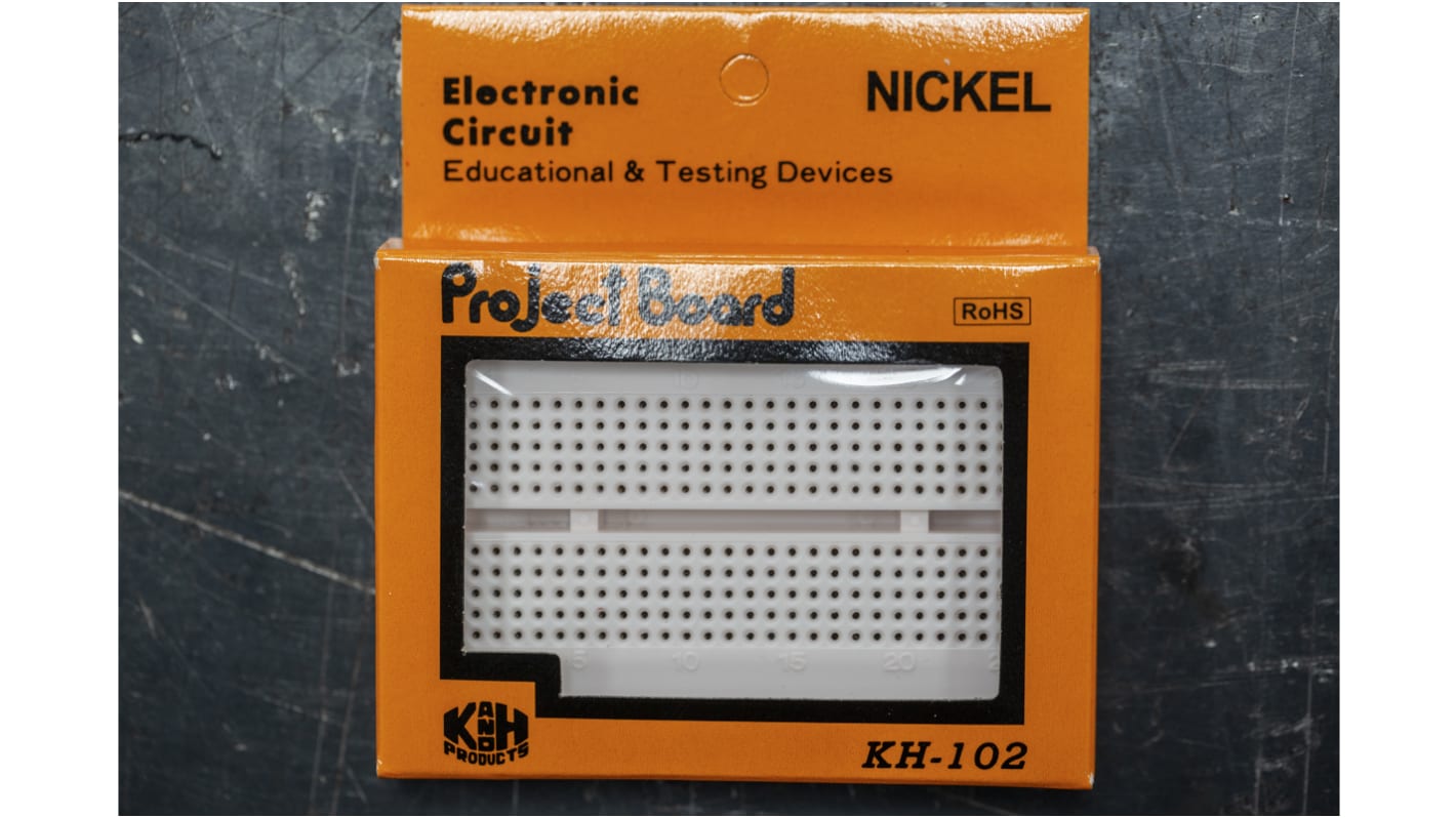 Eksperimentalplade (breadboard) Prototypekort, 80 x 60 x 10mm