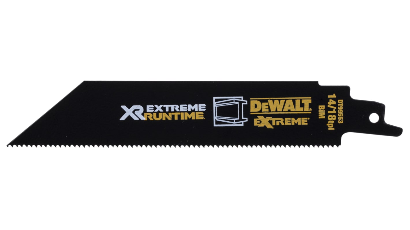 Lame de scie sabre DeWALT, Longueur de coupe 156mm X 5