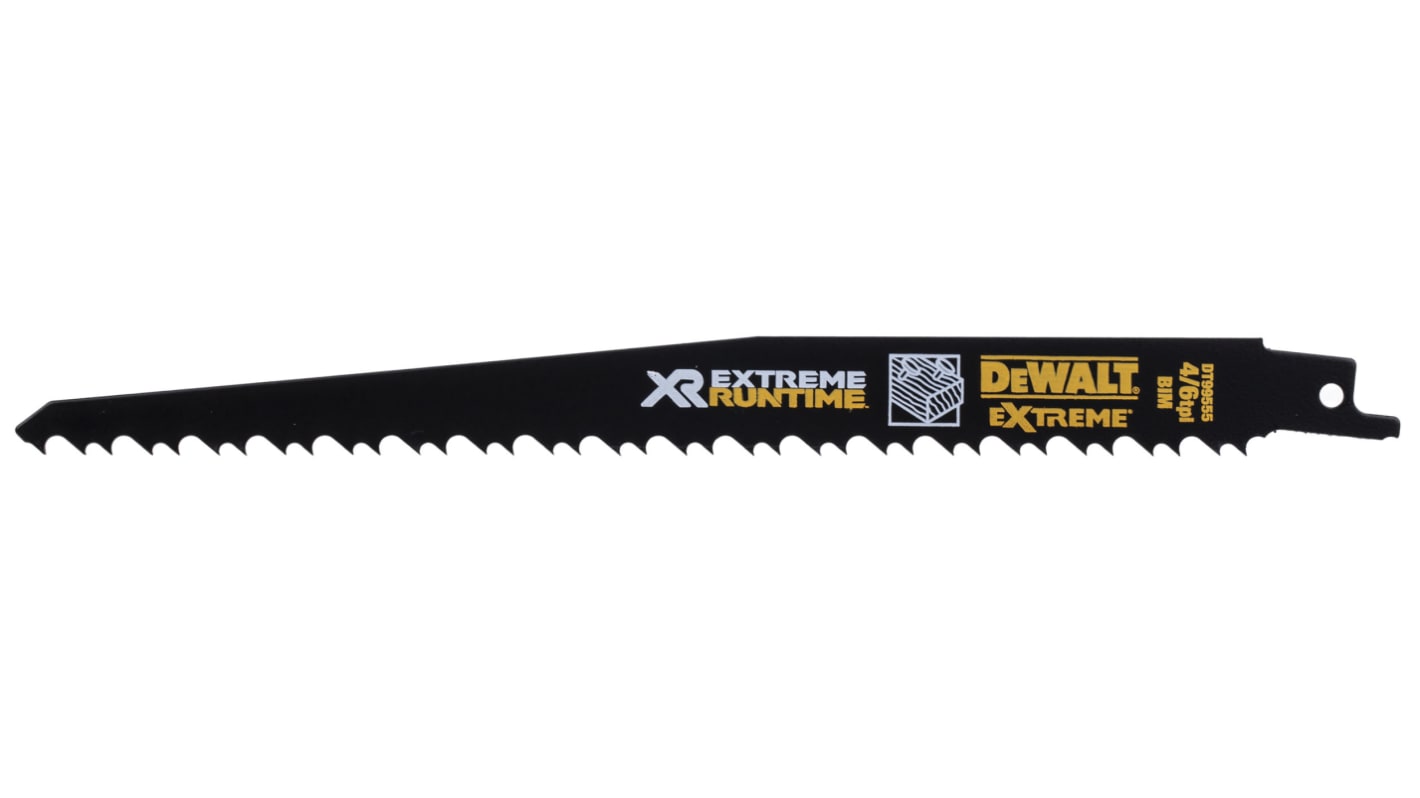 DeWALT, 4/6 TPI Teeth Per Inch 230mm Cutting Length Alligator Saw Blade, Pack of 5