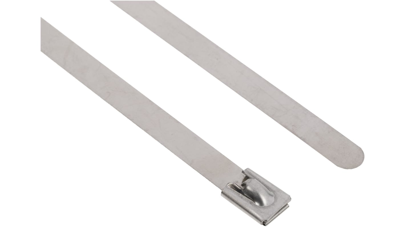 Fascette fermacavi RS PRO in Acciaio inossidabile, 360mm x 7,9 mm, col. Acciaio