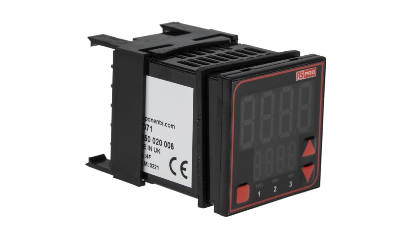 Controlador de temperatura PID RS PRO, 48 x 48mm, 110 → 240 V ac Analogue, B Type Thermocouple, C Type