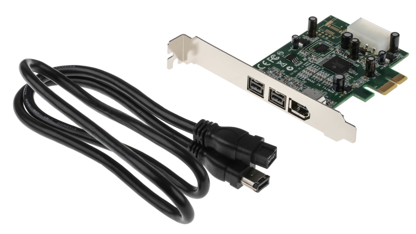 Karta Firewire, počet portů: 3, typ sběrnice: PCIe, verze: Firewire 800