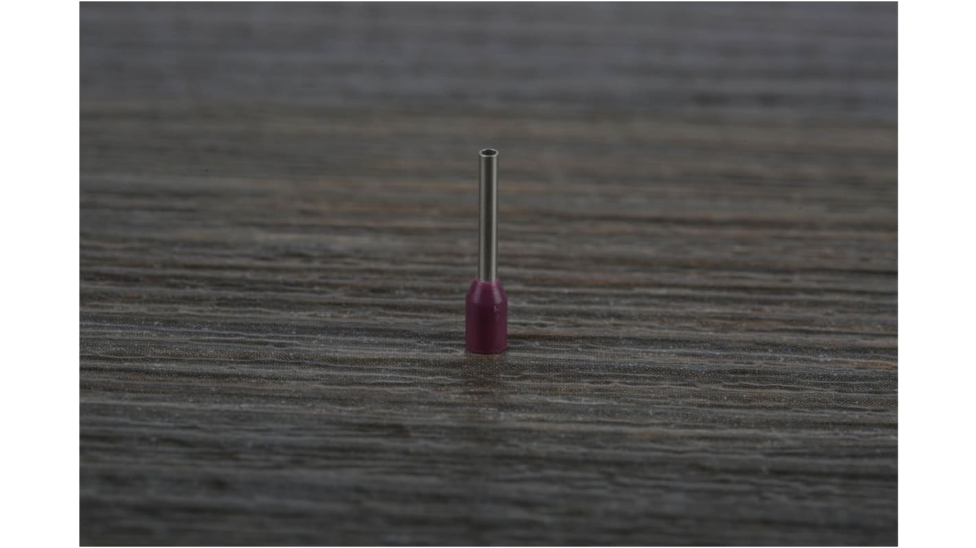 Krimpovací dutinka izolovaná délka kolíku 8mm Fialová, max. AWG: 26AWG 0.25mm²